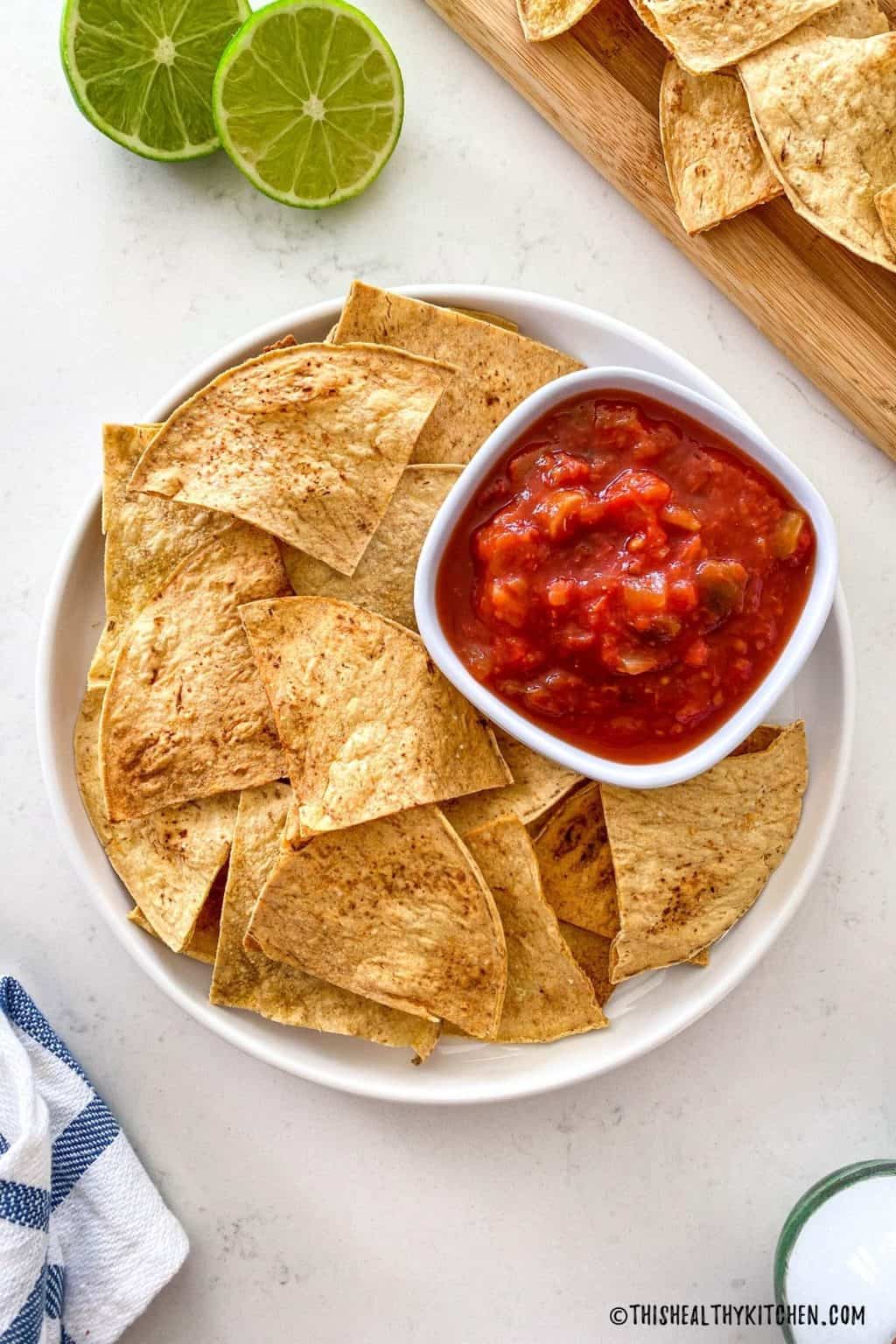 Oil Free Vegan Tortilla Chips This Healthy Kitchen