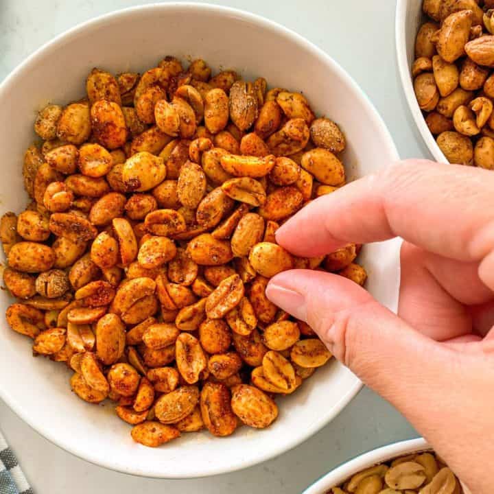 Air Fryer Peanuts in Three Flavours! [No Oil Needed] This Healthy Kitchen