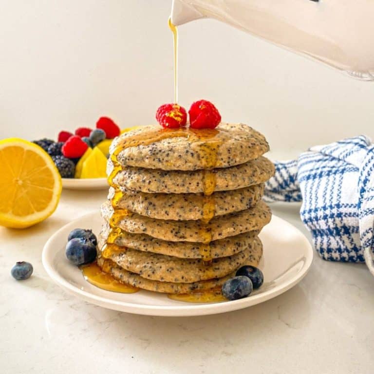 Healthy Vegan Lemon Poppy Seed Pancakes This Healthy Kitchen