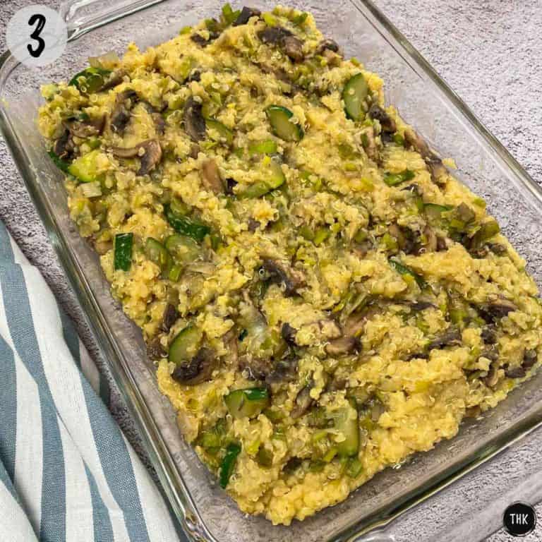 Cheesy Vegan Quinoa Casserole w/ Lentils This Healthy Kitchen
