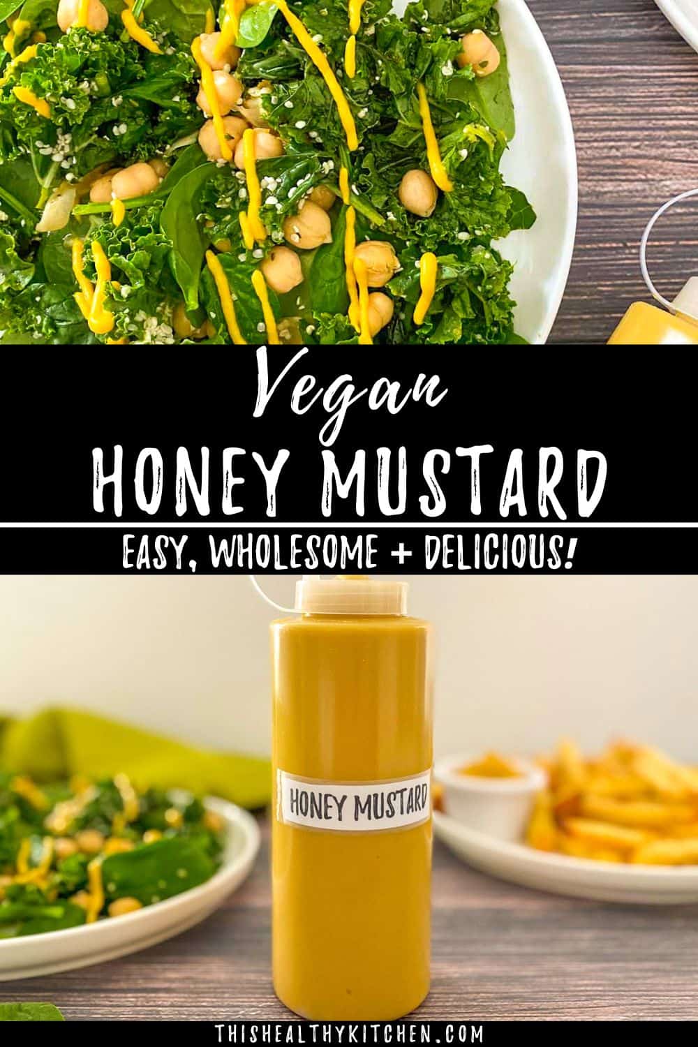 Vegan Honey Mustard [Healthy + Oil Free] This Healthy Kitchen