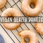Vegan glazed donuts PIN.