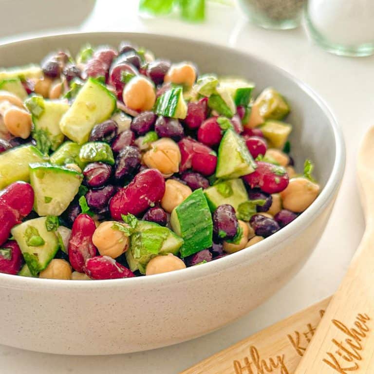 Vegan Bean Salad [OilFree] This Healthy Kitchen
