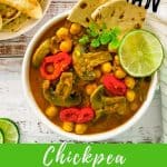 Chickpea and mushroom curry PIN.