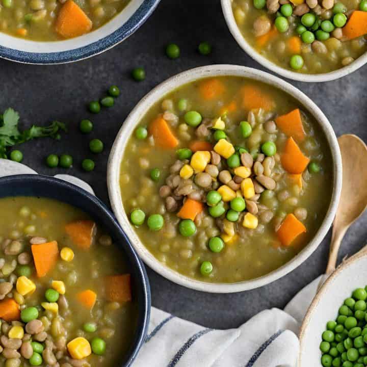 Instant Pot Lentil and Split Pea Soup This Healthy Kitchen