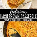 Vegan hash brown casserole PIN.