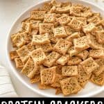 Homemade protein crackers PIN.