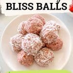 Strawberry bliss balls PIN.