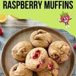 Vegan raspberry muffins PIN.