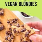 White bean blondies PIN.