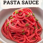 Roasted beet pasta sauce PIN.