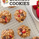Vegan strawberry cookies PIN.