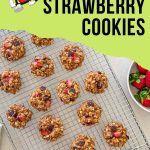Vegan strawberry cookies PIN.