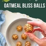 Oatmeal bliss balls PIN.